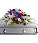 Distinguished Service Casket Spray from Boulevard Florist Wholesale Market